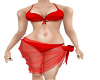 red bikini set