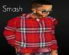 !Smash! Red Plaid Hoody