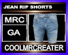 JEAN RIP SHORTS