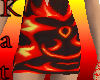 (K)Red Fire Dress Bottom