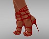 Strappy Sandals - Red