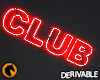 Club Neon Sign Red