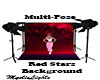 Red stars Background