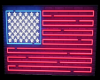 Neon USA Flag