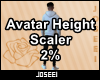 Avatar Height Scale 2%