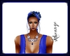 hairs natte bleu rose