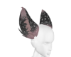 Grey and pink ears