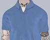polo shirt blue+ tattoo