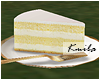 |K Cake Slice - Lemon