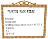 fashion room rules