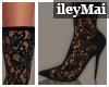 Lace Heels| Black