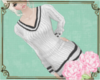 A: white sweater dress