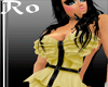 -Ro*MangoV2 Gold Dress