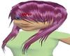 Long purple hair female