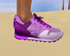 athletic shoes purple/wh