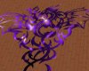 Dragon shaped Rug Purple