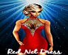 *S* Red Net Dress