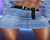 Denim Skirt+Belt {RL}