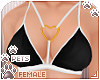 [Pets] Heart bra | Black