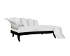 white leather chaise