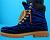 Blue Stripe Work Boots (F)