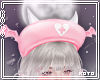 琴. Beret bat pink
