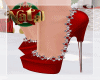 Christmas heels red