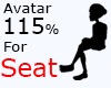 Avatar 115% Seat