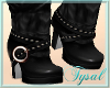 ~T~Black Knee High Boots