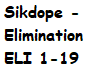 Sikdope Elimination