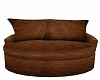 Brown leather Kiss Chair