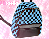 Blue Checkered Backpack