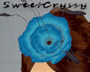 ElectricBlue Hair Flower