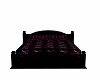 pink and blk bed