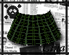 Black/Green Plaid Skirt