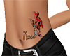 tattoo abdomen Marisa cat