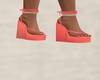 Sandals Wedge - Coral