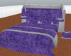 purple and grey bed