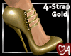 .a 4strap Pumps - Gold