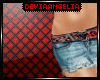 [Devia] Shorts-Red Belt