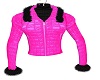 Leather Pink Jacket Blk