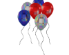 Red White Party Balloon