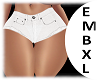EMBXL White Bimbo Shorts