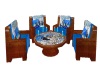 blue guitar table set