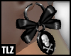 [TLZ]Skull bow earrings