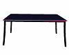 Black and pink table