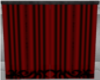 Red gothic curtains