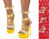 amarillo sandal flores