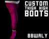 Custom Pink Leopard Boot