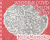 Round White Furry RUG 3